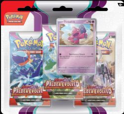 ASST CARTES DE POKÉMON - POKEMON SV2 PALDEA EVOLVED 3PK BLISTER